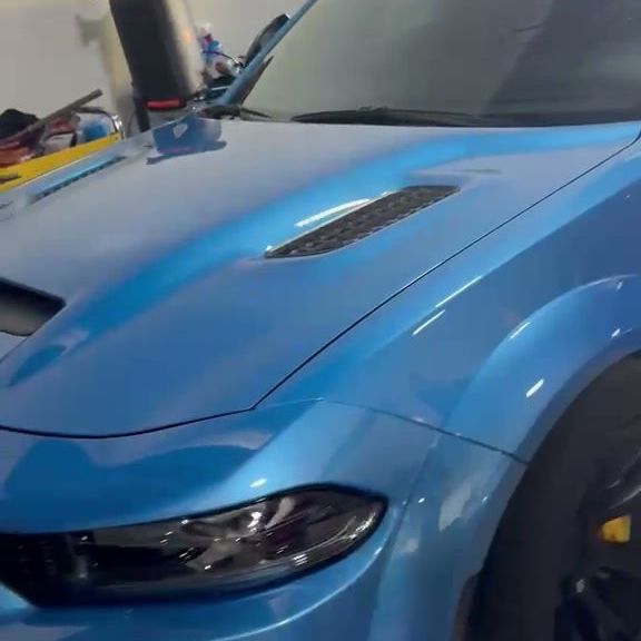 Dodge Charger Widebody with a new windshield